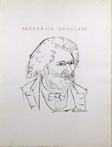 Ben Shahn Lithograph, Frederick Douglas, 1965