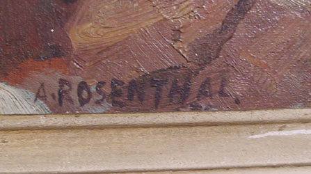 Abraham Rosenthal Oil Painting, New England