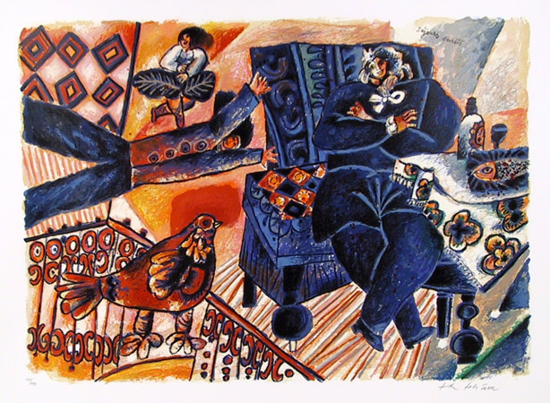 Theo Tobiasse, Lithograph, Sejours Secrets