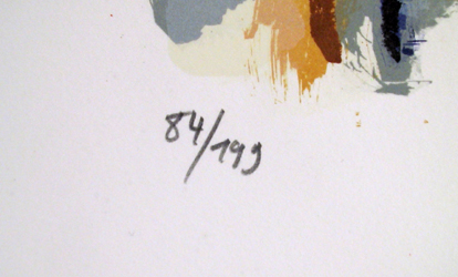 Theo Tobiasse, signed & numbered Lithograph