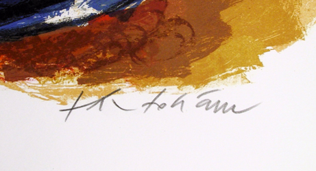 Theo Tobiasse, signed & numbered Lithograph