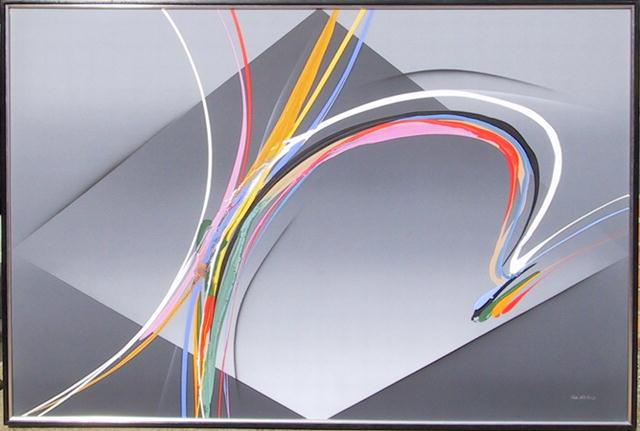 Elba Alvarez, Large Abstract Oil Painting