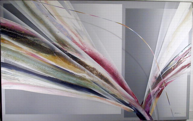 Elba Alvarez, Large Abstract Oil Painting