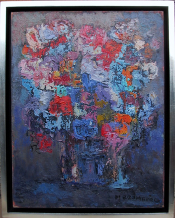 Miriam Bromberg, Flowers, Oil on Canvas