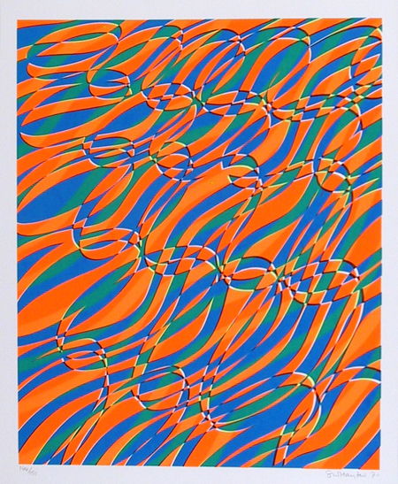 Stanley Hayter, Aquarius, Abstract Silkscreen