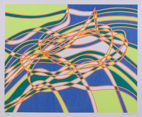 Stanley Hayter, Aquarius, Abstract Silkscreen