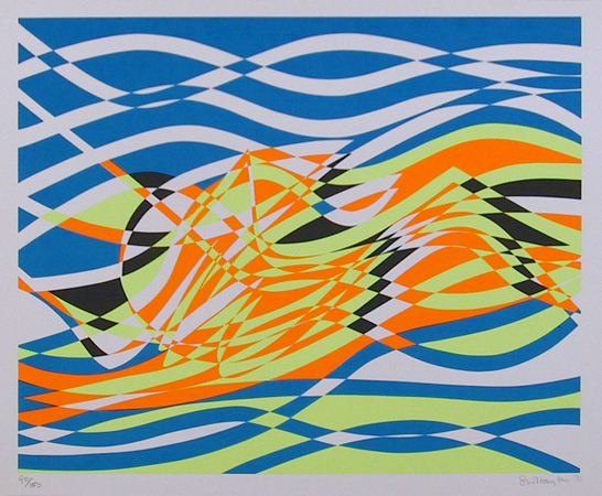 Stanley Hayter, Aquarius, Abstract Silkscreen