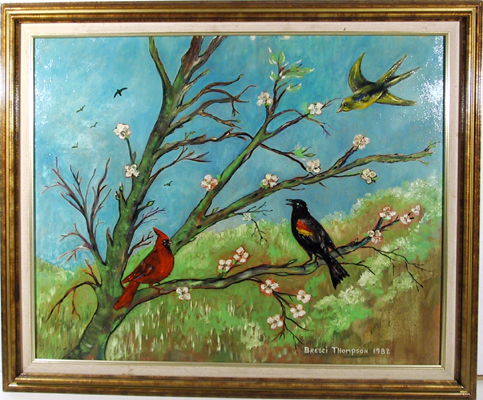 Bresci Thompson Cardinals, Oil Painting