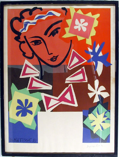 Henri Matisse, Framed Lithograph, Mourlot