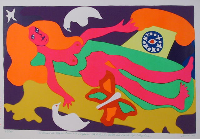 Janice Serigraph, Lady in Bath