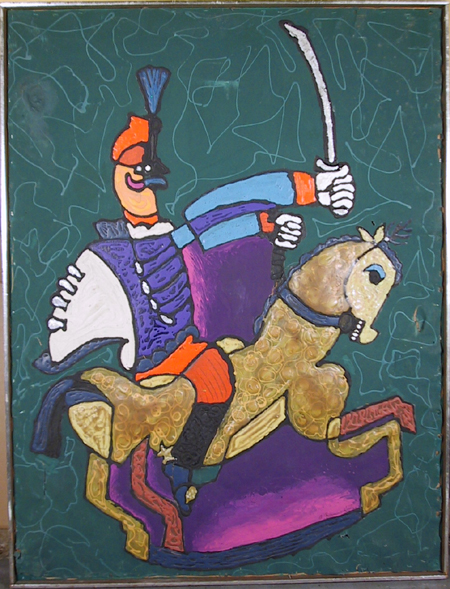A. Raymond Katz, Mixed Media Painting, c. 1965