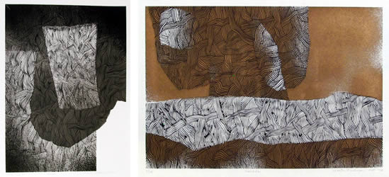 Walter Feldman S/N Woodcut Print, Masada