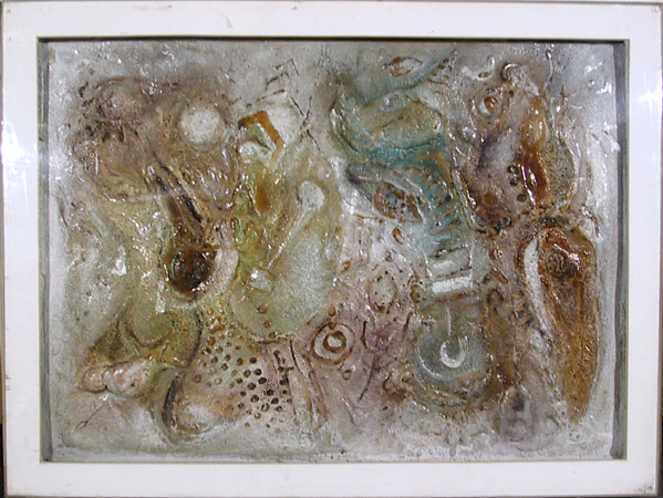John Brisson Painted Plaster Cast, signed, 1971