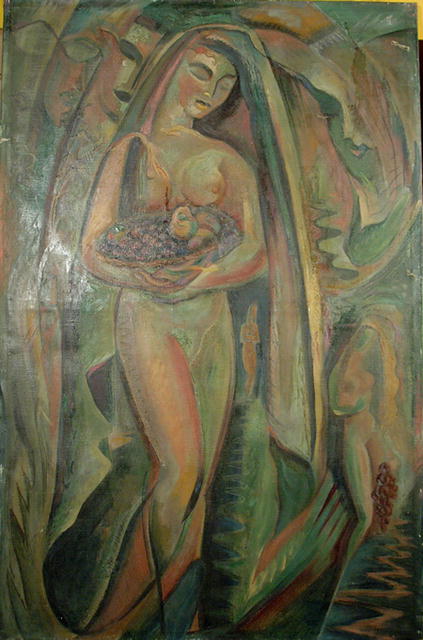 A. Raymond Katz Oil painting, Nude, c. 1949