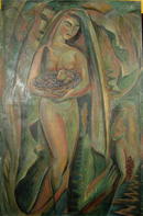 A. Raymond Katz Oil painting, Nude, c. 1949