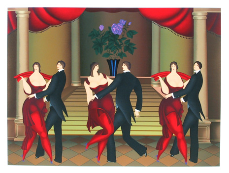 Igor Galanin, Tango Dancers, S/N Serigraph