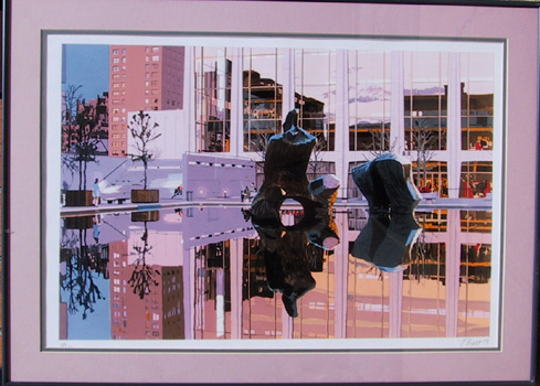 Fran Bull, S/N Silkscreen Print, Lincoln Center