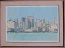 H.N. Han, S/N Silkscreen New York Skyline