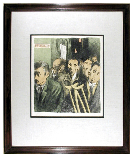 Raphael Soyer, Signed & Numbered Print, c. 1970