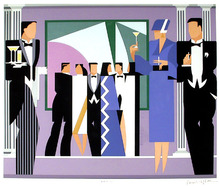 Giancarlo Impiglia, Black Tie, Signed Serigraph