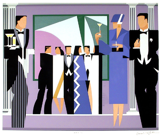 Giancarlo Impiglia, Black Tie, Signed Serigraph