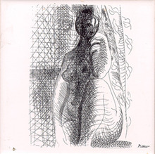 Pablo Picasso Ceramic Tile, Nude