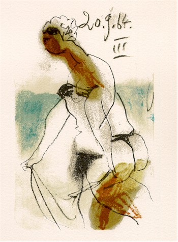 Pablo Picasso Lithograph, 1964, Woman