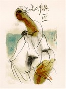Pablo Picasso Lithograph, 1964, Woman