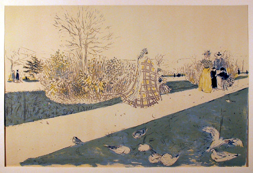 Edouard Vuillard Lithograph, c. 1950, Le Jardin