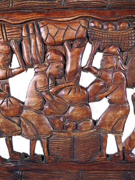 African wood carving Bas Relief 2
