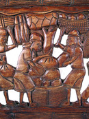 African wood carving Bas Relief 2