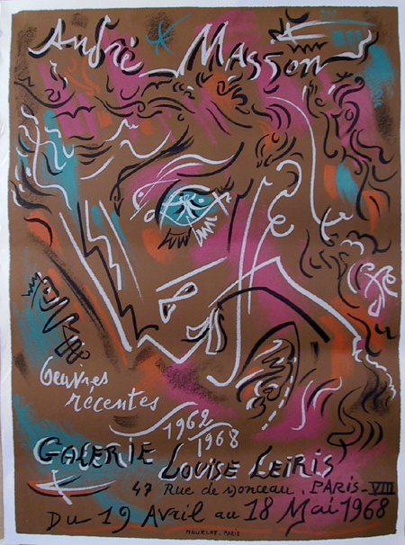 Andre Masson, Lithograph 1968