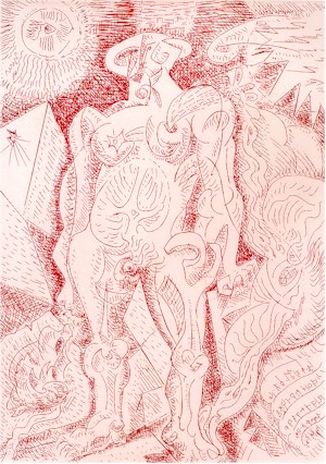 Andre Masson, Portfolio of 4 etchings