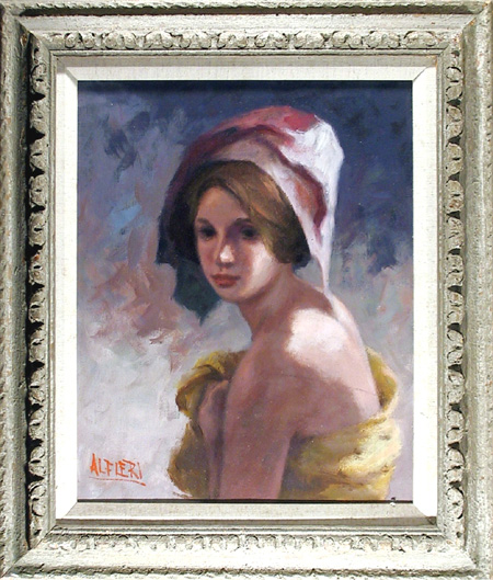 Alfieri Oil Painting, Portrait of a Girl, c.
