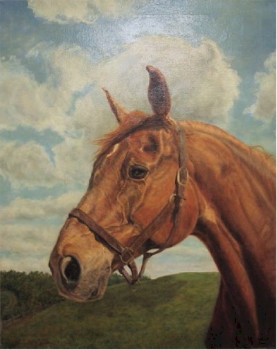 Helene Alison, Oil Painting, Horse Portrait,