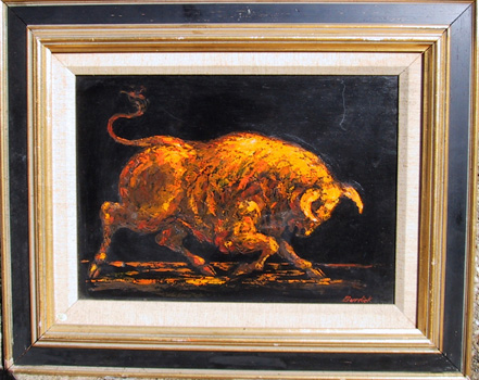 Burdick Oil Painting, Bull, c. 1970