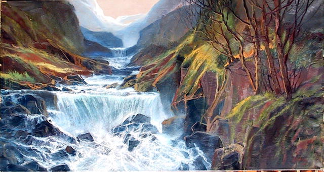 Lielang Oil on Canvas Painting, Landscape