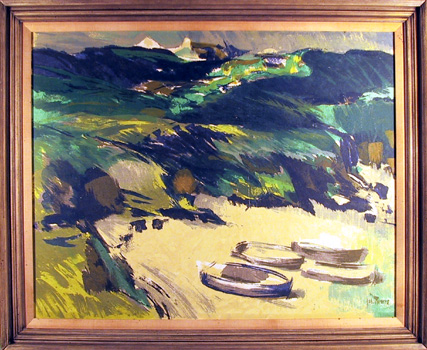 Joseph Rovers, Oil on Canvas Painting,