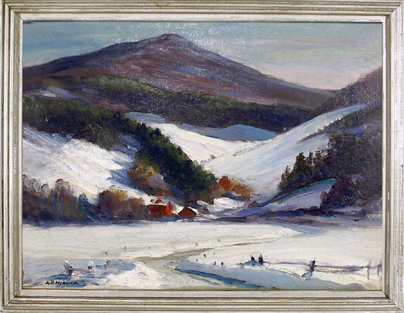 Arthur R. Herrick, Oil on Canvas Painting,