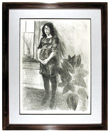 Raphael Soyer S/N Lithograph, c. 1970
