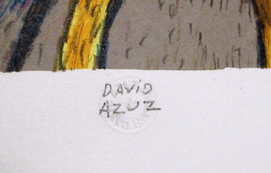David Azuz S/N Lithograph, Le Bistro