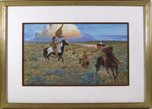 Noel Dagget, Watercolor Painting, Western