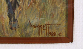 Noel Dagget, Watercolor Painting, Western