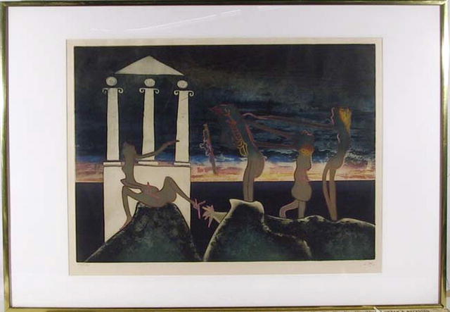 Roberto Matta, S/N Aquatint Etching, 1975
