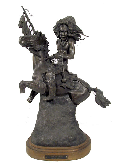 G.C. Gerry Wentworth Bronze Sculpture, Indian