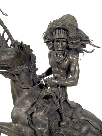 G.C. Gerry Wentworth Bronze Sculpture, Indian