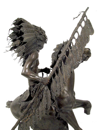 G.C. Gerry Wentworth Bronze Sculpture, Indian
