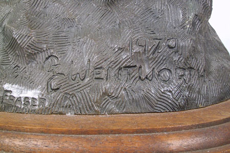 G.C. Gerry Wentworth Bronze Sculpture, Indian