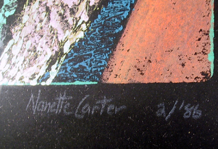 Nanette Carter Unique Monoprint, South Africa