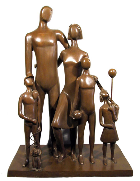 Alamanzor Bronze Sculpture, Mexican art
